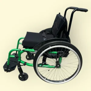 "Helio A7" Green Self-Propelled Wheelchair - Used