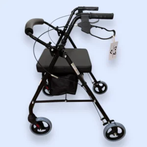 "Soteria" Black Four Wheeled Walker - Brand New