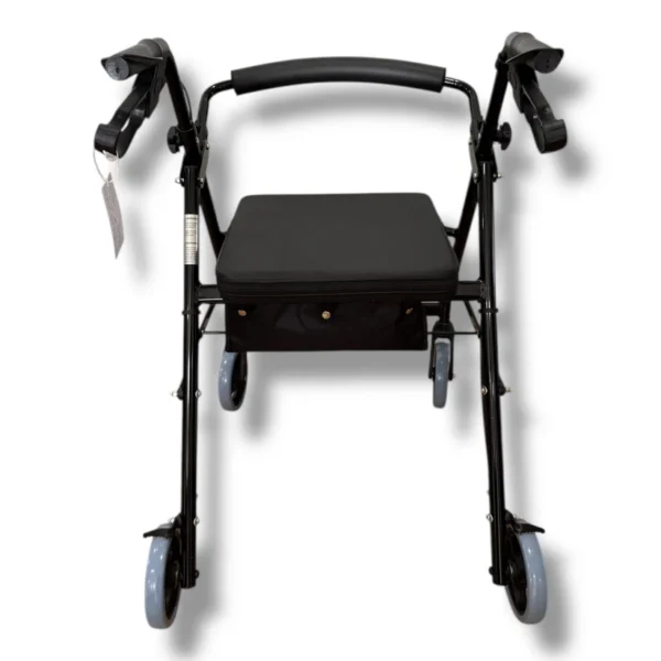 "Soteria" Black Four Wheeled Walker - Brand New - Image 3