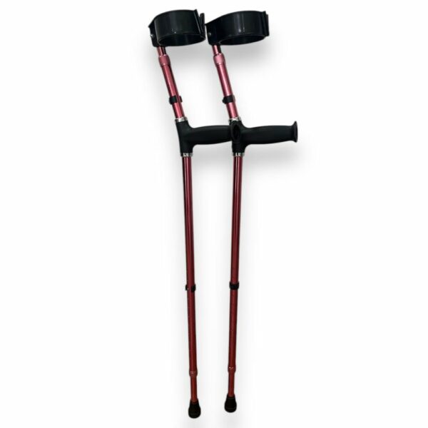 Red Elbow Crutches (Small-Medium) - Used - Image 3