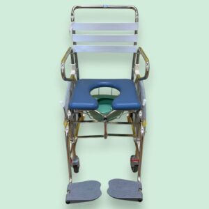 "KCare" Fold-Up Self-Propelled Shower Commode - Used