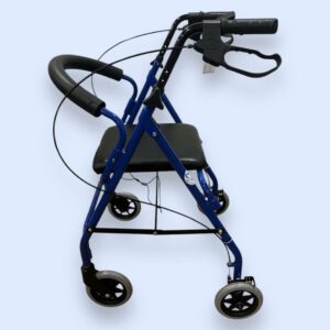 Blue Four Wheeled Walker - Used