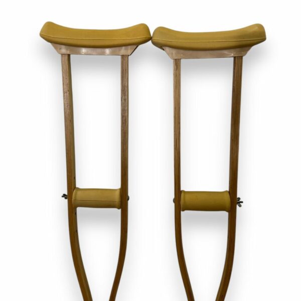 Wooden Underarm Crutches (Extra Small-Small) - Used - Image 3