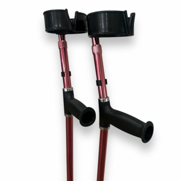 Red Elbow Crutches (Small-Medium) - Used - Image 4