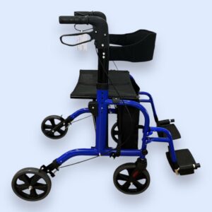 Redgum Four Wheeled Walker/Occasional Transport Chair - As New