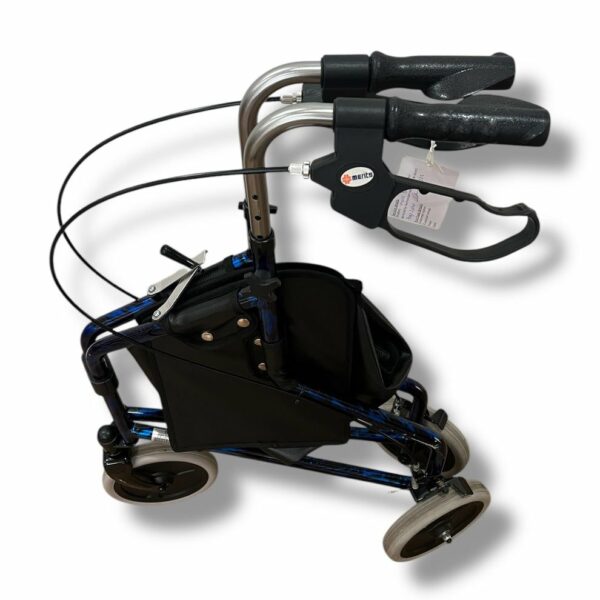 "Merits" Blue Three Wheeled Walker - Used - Image 3