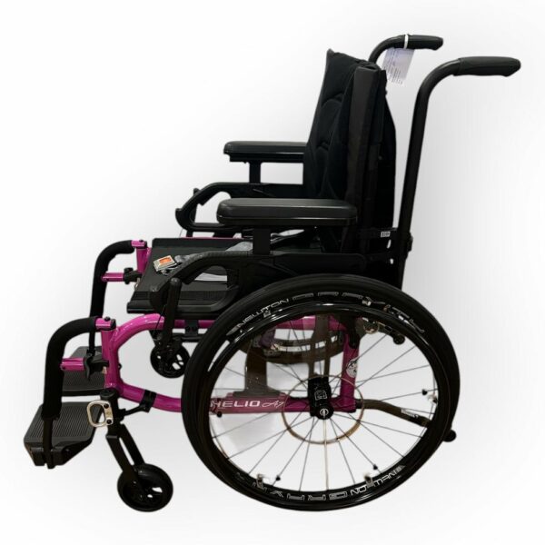 "Helio A7" Purple Self-Propelled Wheelchair - As New - Image 2