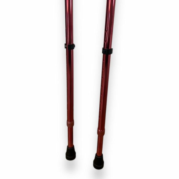 Red Elbow Crutches (Small-Medium) - Used - Image 2