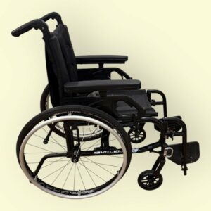 "Helio A7" Black Self-Propelled Wheelchair - Used