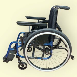 Blue "TiLite Aero X" Self-Propelled Wheelchair - Used