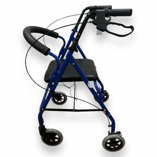 Blue Four Wheeled Walker - Used - Image 4