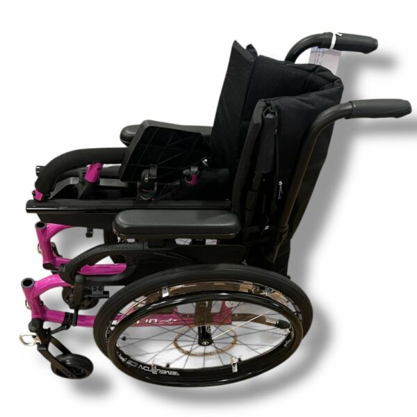 "Helio A7" Purple Self-Propelled Wheelchair - As New - Image 4