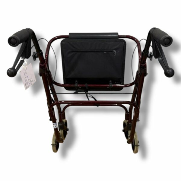 Red Four Wheeled Walker - Used - Image 5