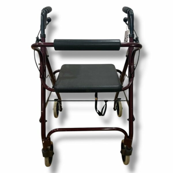 Red Four Wheeled Walker - Used - Image 6